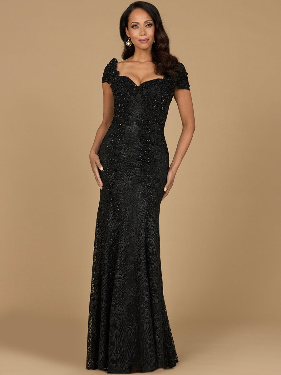 Fitted Lace Mermaid Gown