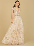Lace Embellished A-Line Dress