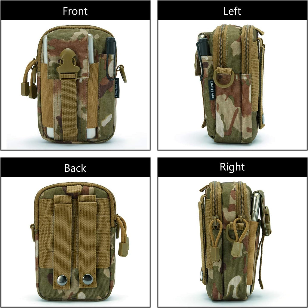 JupiterGear Tactical MOLLE Military Pouch Waist Bag for Hiking,