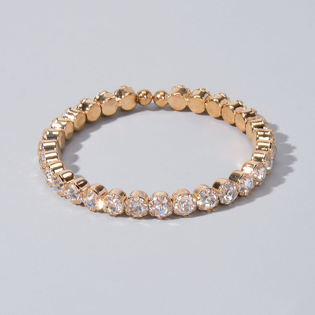 Textured Jewellery Faux Cubic Zirconia Classic Tennis Bracelet Nice