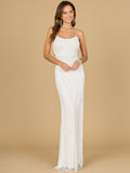 Scoop Neck, Open Back Beaded Bridal Gown