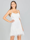 Spaghetti Strap Fringe Dress