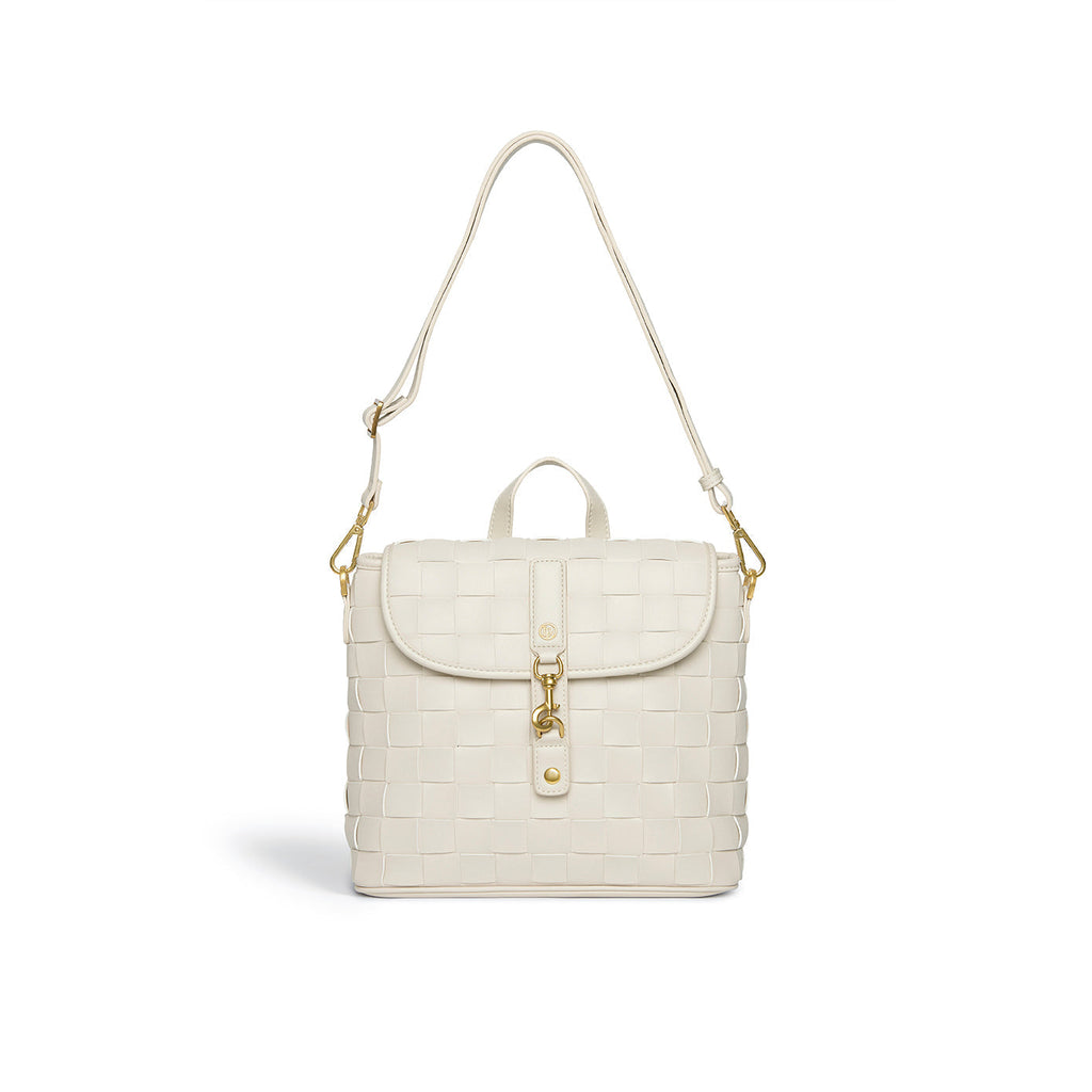 Rosie White Mini Vegan Backpack