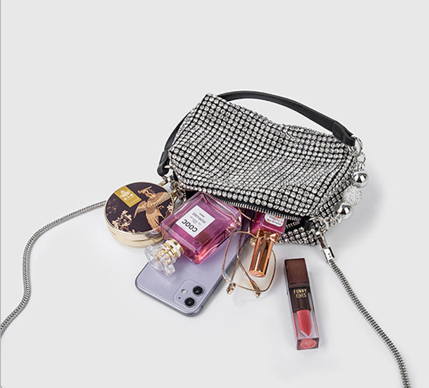 Rhinestone Bag Chain Evening  Shoulder Purse crossbody