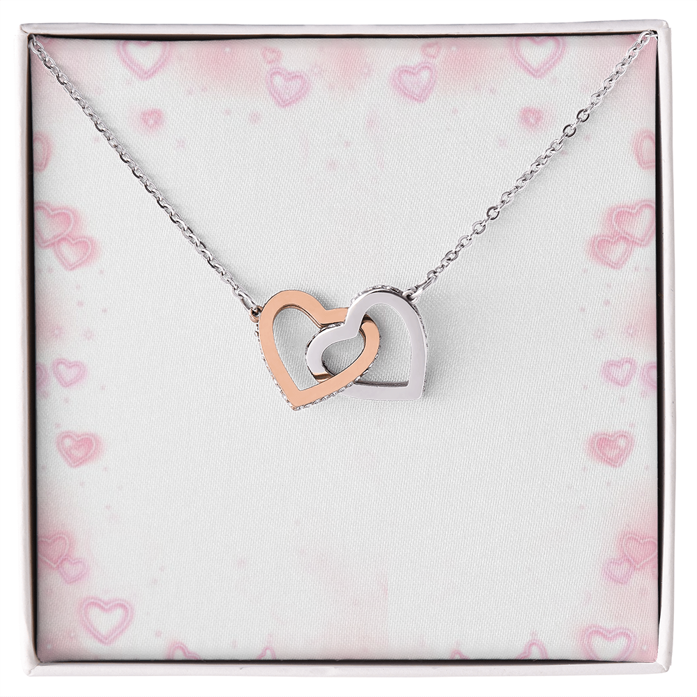 Two dual tone I Love You Hearts